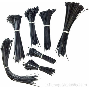 Naylon kablo kravat siyah renk
